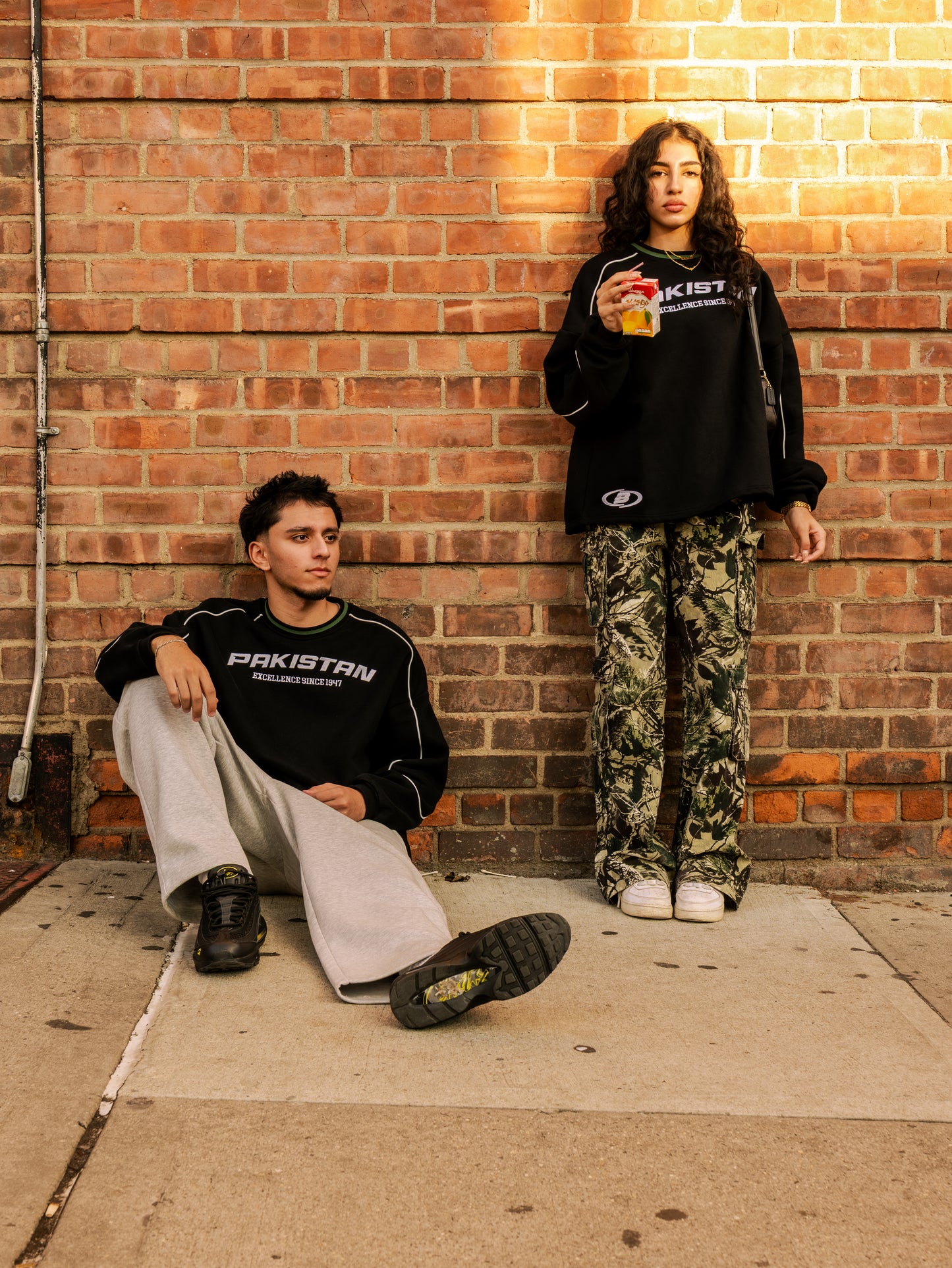 MIDNIGHT BLACK PAKISTAN CREWNECK