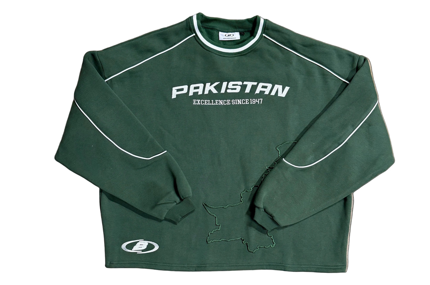 FOREST GREEN PAKISTAN CREWNECK