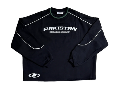 MIDNIGHT BLACK PAKISTAN CREWNECK