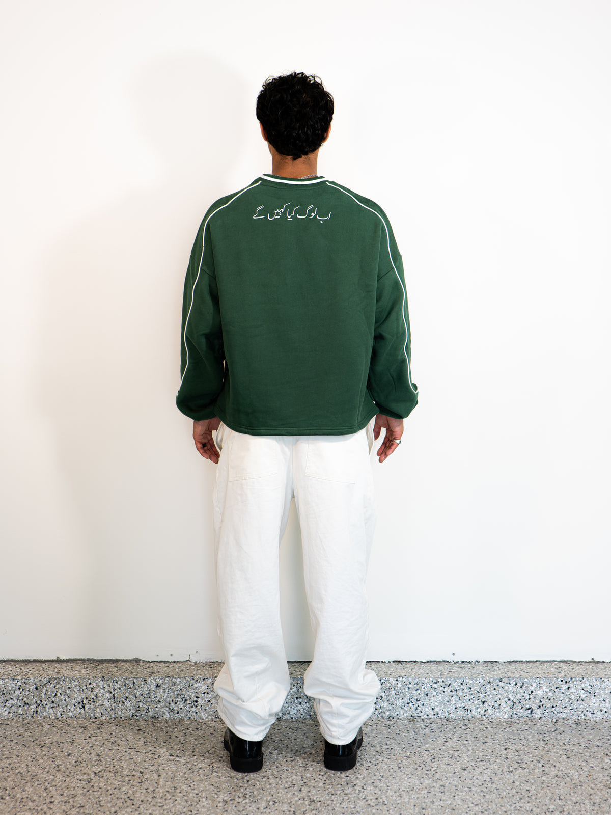 FOREST GREEN PAKISTAN CREWNECK