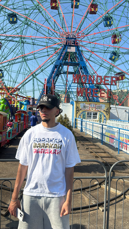 WHITE TRIPLE CAMO T-SHIRT