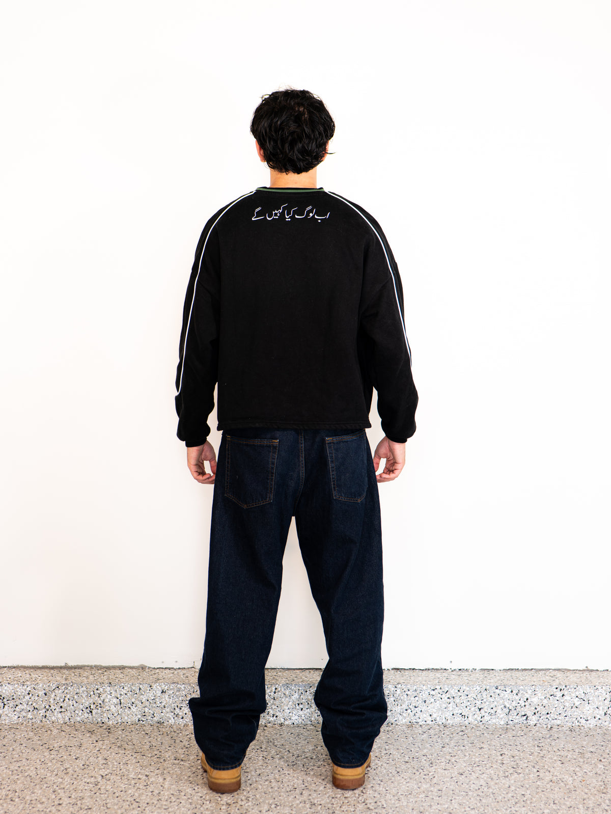 MIDNIGHT BLACK PAKISTAN CREWNECK
