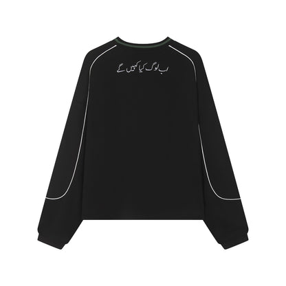 MIDNIGHT BLACK PAKISTAN CREWNECK