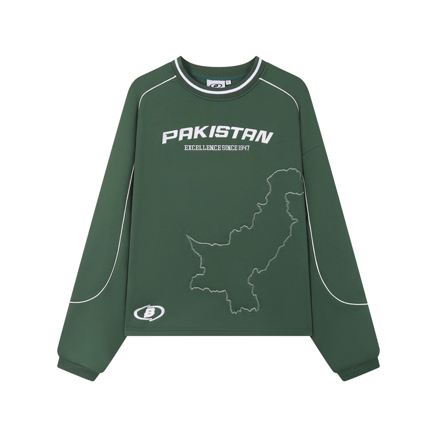 FOREST GREEN PAKISTAN CREWNECK