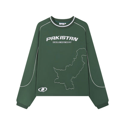 FOREST GREEN PAKISTAN CREWNECK