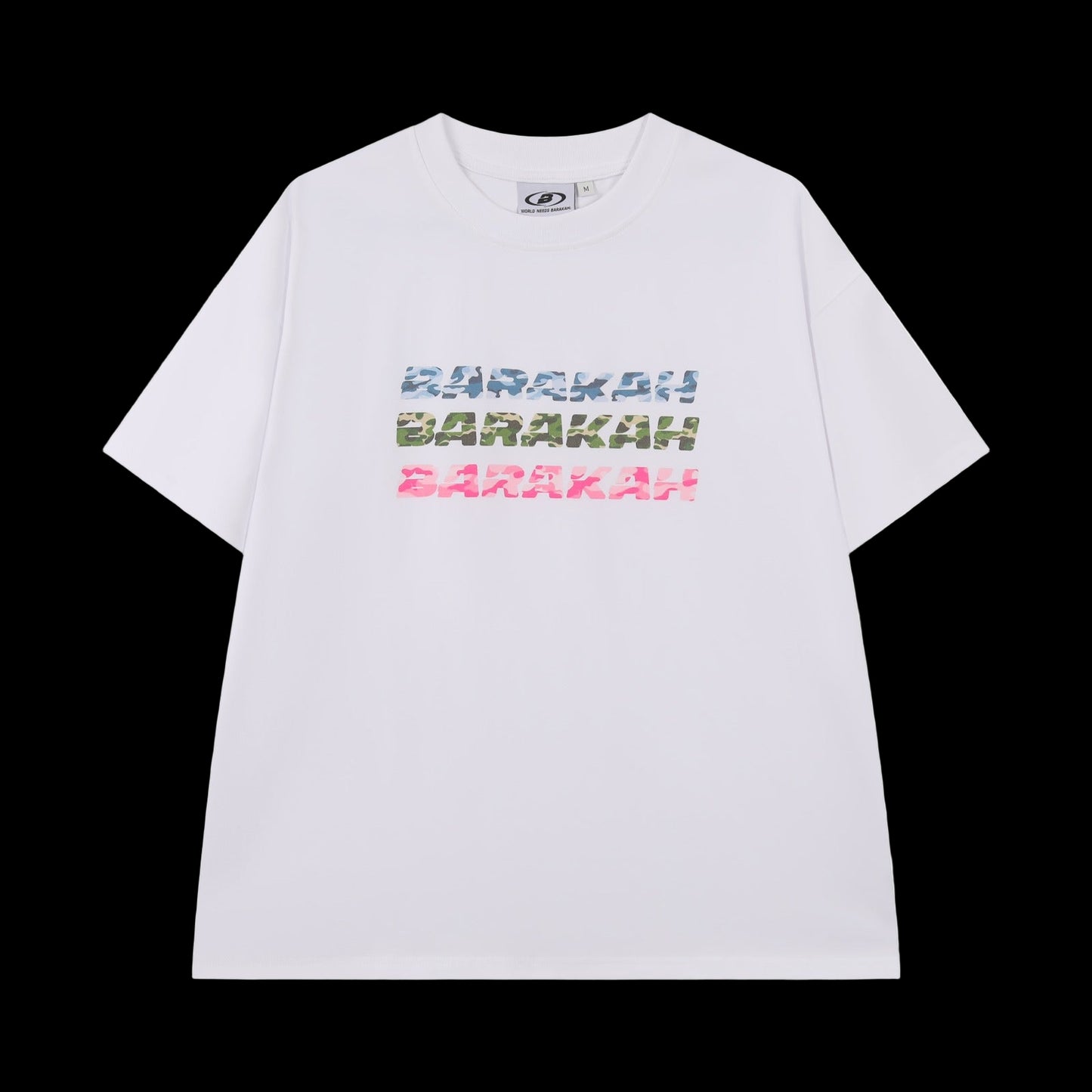 WHITE TRIPLE CAMO T-SHIRT