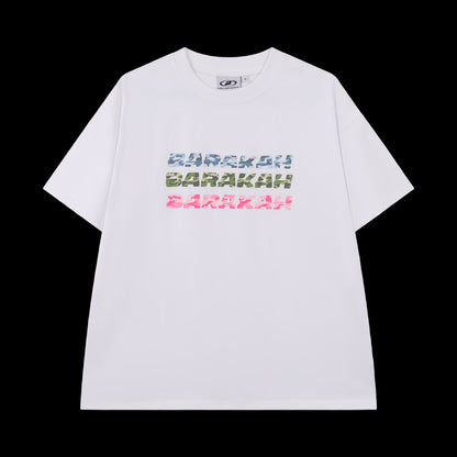 WHITE TRIPLE CAMO T-SHIRT