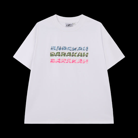 WHITE TRIPLE CAMO T-SHIRT
